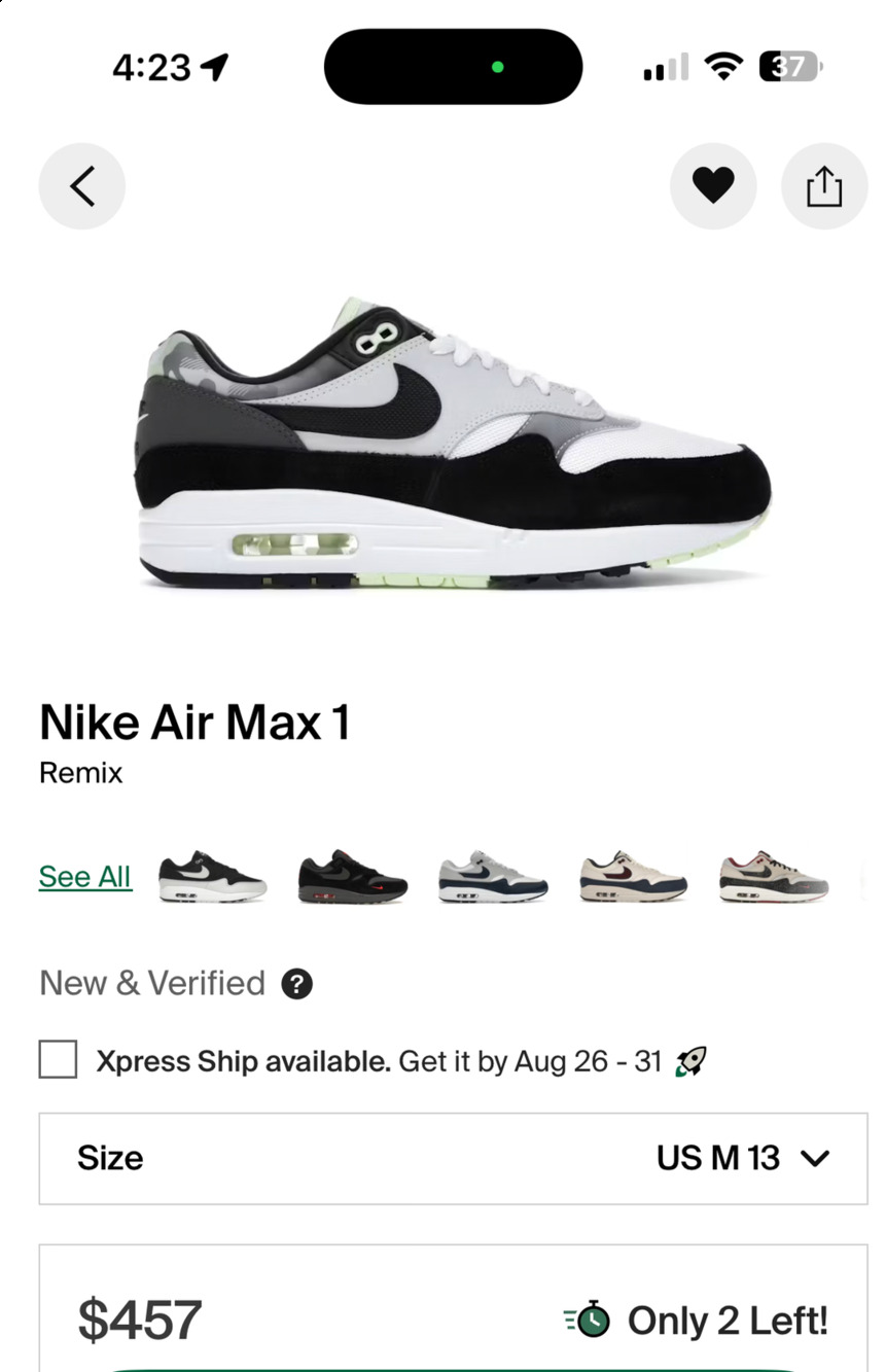 Nike Air Max 1 Remix Pack DB1998-100 White Black Pure Platinum Iron Grey